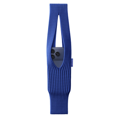 Sokee housse téléphone bandoulière bleue 40cm – coque tricot Y2K 