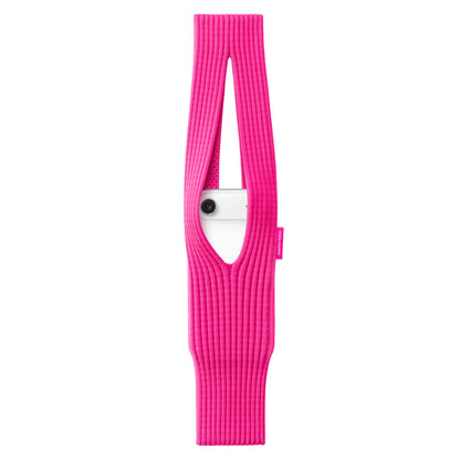 Sokee housse téléphone bandoulière rose 40cm – coque tricot Y2K