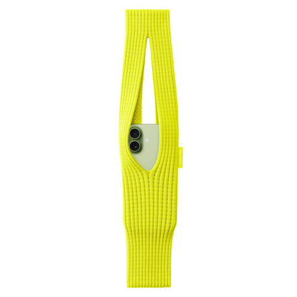  Sokee housse téléphone bandoulière vert fluo 40cm – coque tricot Y2K 